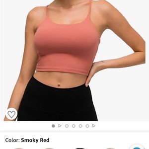 Padded sports bra tank top